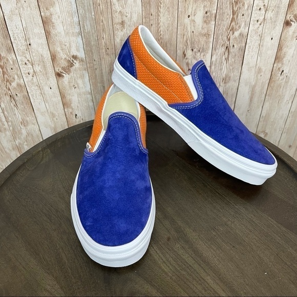 Vans Classic Slip-On Sneaker P&C Royal Blue/Apricot Size 10